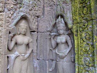Apsaras, temple Khmer