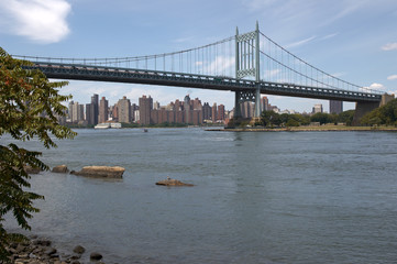 The Triboro Bridge over the East River NYC