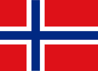 Obraz premium Flag - Norvegia