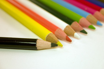 Naklejka premium crayons de coulaur