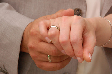 wedding rings together