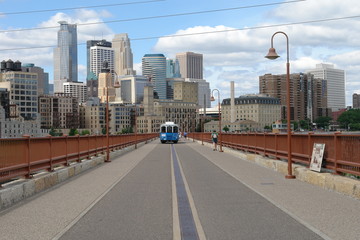 Minneapolis Skyline from Stone Arch Bridge