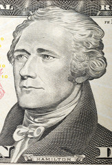 Close-up of President's Face on a dollar bill