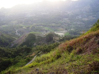 Naklejka premium Sunset Valley