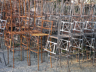 chaises en fer forgé