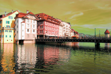 Obraz premium Ville en Suisse