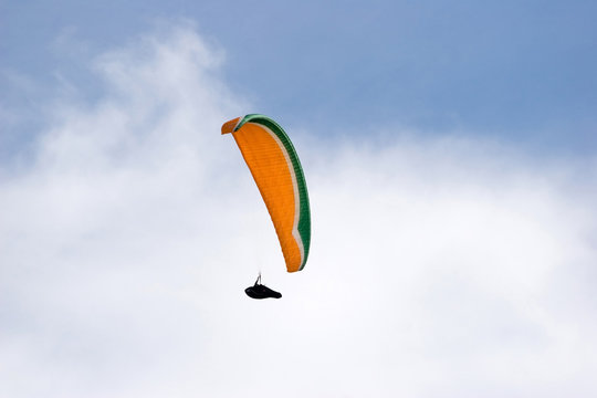 paraglider in the sky