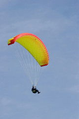 paraglider in the sky