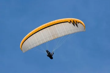 Door stickers Air sports paraglider in the sky