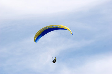 paraglider in the sky