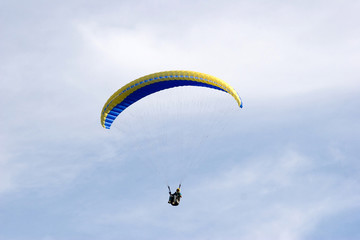 paraglider in the sky
