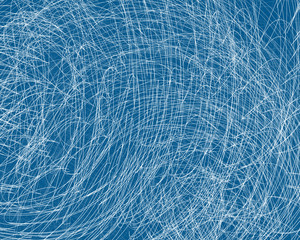 Abstract line pattern on blue background