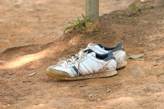 Sneakers in the Dirt