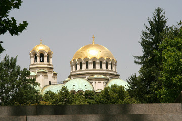 A view of Sofia's Cathedral Alexander Nevski