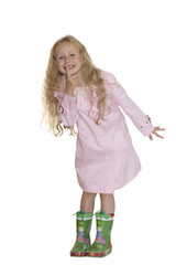 Young girl gestures for silence, shh… With clipping path.  