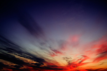 The sunset. The Abstraction..