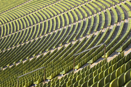 Seating terrraces at a sports venue - Powered by Adobe