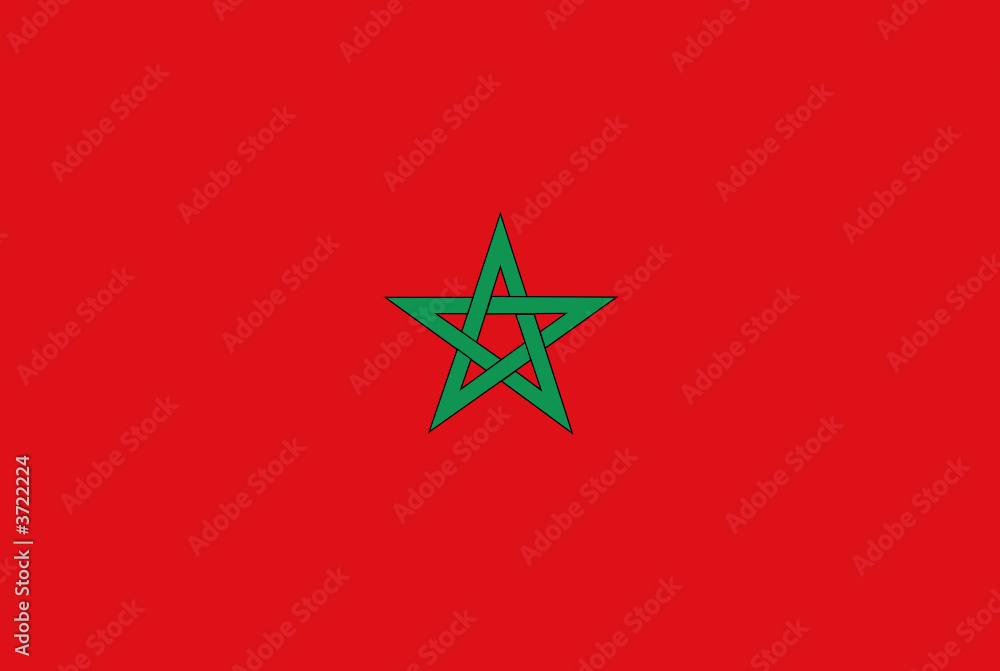 Wall mural flag - marocco