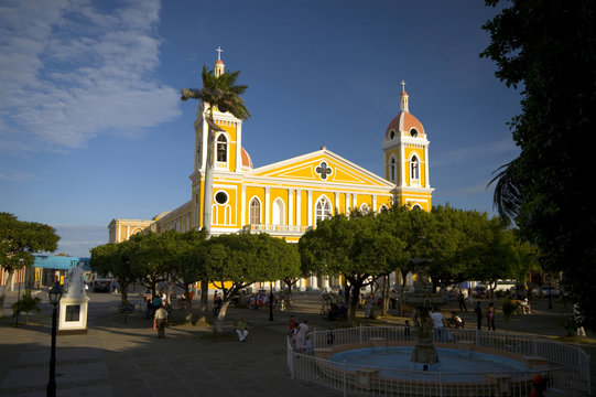 church granada nicaragua colonial town