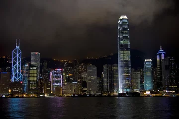 Fotobehang Hong Kong by night © Zoe