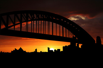Sydney at sunset