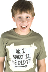 naughty boy makes a confession