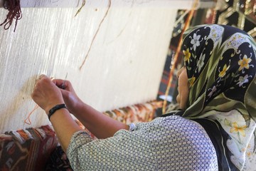 Weaving in Dalyan, Turkey