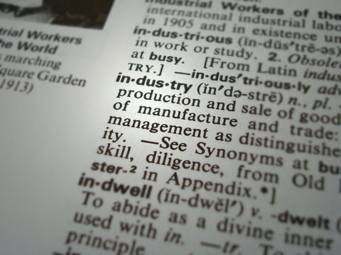 Dictionary Industry business term / word