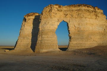 The chalk Pyramids are an unusual mineral formation 