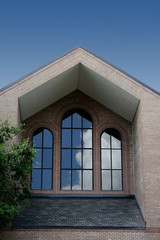 Obraz premium Front Detail of Baptist Church