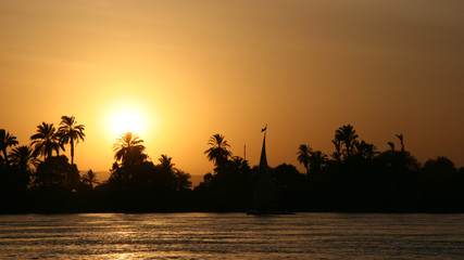 Sunset over the Nile