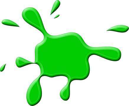 Green Paint Splodge