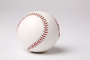 a Baseball close up shot