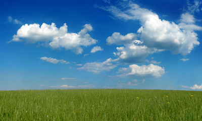 Blue sky and white clouds