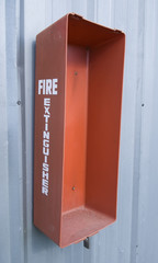 Missing fire extinguisher