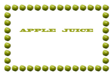 Frame, Fruit Ornament from Green Apple, Background