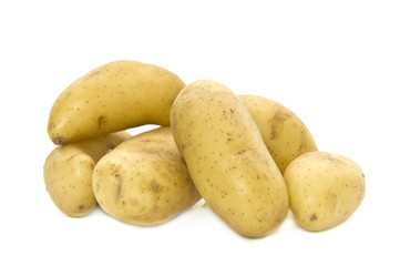 Group of new potatoes