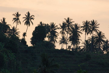 couche de soleil ; Lombok