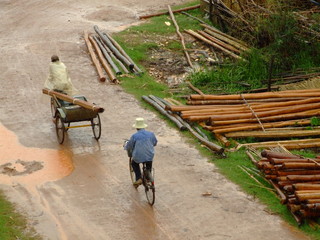 Rue a Kampot, Cambodge