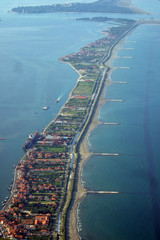 Foto dall'alto di Venezia Italia