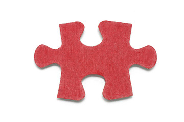 Fototapeta premium Jigsaw Puzzle Piece on White Background