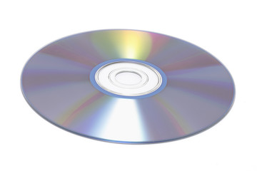 Compact Disc on Light Grey Background
