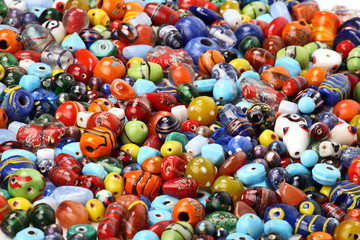 Fototapeta na wymiar Colorful beads