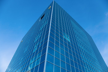 Cubic glass office in the Astana, capital of Kazakhstan