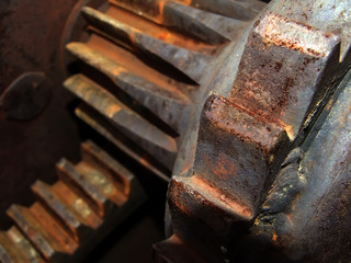old rusty mechanism