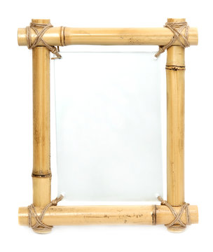 bamboo frame with blank glass board center