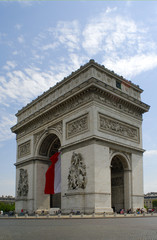 Fototapeta na wymiar Paris l’arc de triomphe