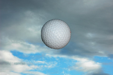 Golf ball and sky#1