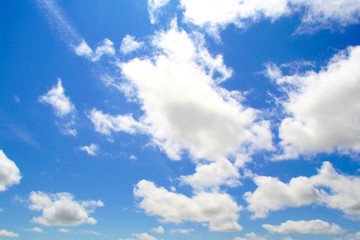 Naklejka na ściany i meble nuages ciel bleu