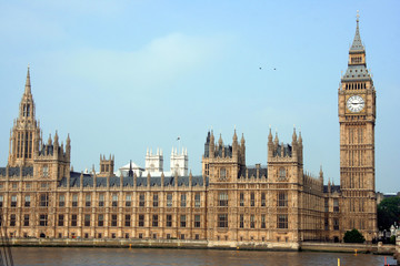Fototapeta na wymiar Londyn, Pałac Westminsterski (Parlament)